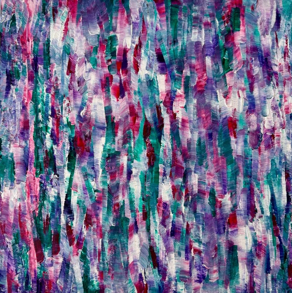 The River Remembers, acrylic on canvas, 36 x 24 in